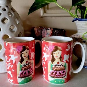 Kate Spade Lenox "Just Desserts" mug set